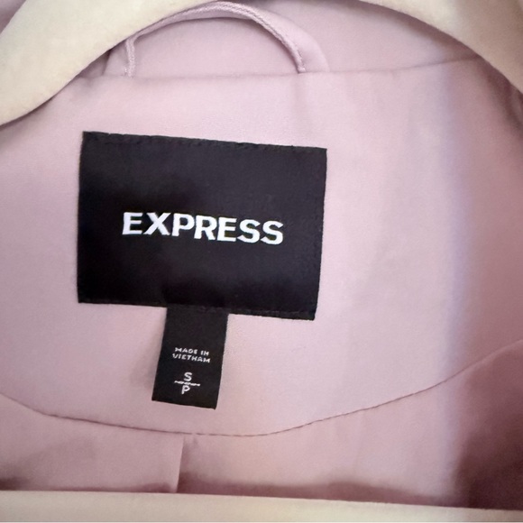 Express Light Beige Pink Trench Coat Size S - Picture 2 of 8